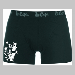 Punk Rock čierne trenírky BOXER s tlačeným logom, top kvalita 95%bavlna 5%elastan